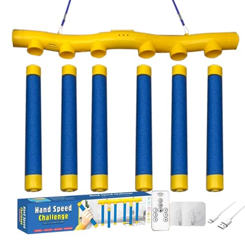 Ziennhu Reflex Challenge – Spiel – Reaktionstraining Spielzeug mit Drop Sticks – Hand-Augen-Koordination Training für Kinder & Erwachsene | Schnelles Lernspiel – Robust – Leicht zu Greifen Ziennhu Reflex Challenge – Spiel – Reaktionstraining Spielzeug mit Drop Sticks – Hand-Augen-Koordination Training für Kinder & Erwachsene | Schnelles Lernspiel – Robust – Leicht zu Greifen von Ziennhu
