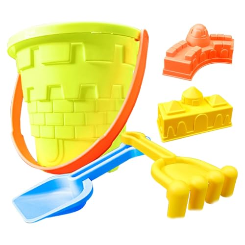 Ziennhu Sandspielzeug, Sandspielzeug Set, Strandset, 5-teiliges Sandeimer Set, Sandspielzeug für Kinder für Outdoor-Aktivitäten, verbessert die Feinmotorik von Ziennhu