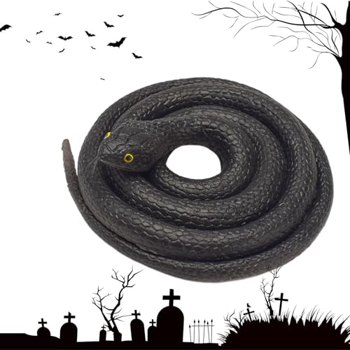 Ziennhu Schlangen Spielzeug, die echt aussehen | Simulationsschlange 31,5 Zoll | Gruseliges Scherzzubehör für die Halloween-April-Fischparty, Gartenzubehör, Geschenk Gag Ziennhu Schlangen Spielzeug, die echt aussehen | Simulationsschlange 31,5 Zoll | Gruseliges Scherzzubehör für die Halloween-April-Fischparty, Gartenzubehör, Geschenk Gag von Ziennhu