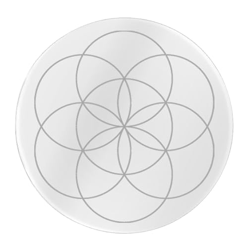 Ziennhu Wahrsagtafel aus Kristall, Radiästhesie-Tafel, Wahrsagtafel mit Pendel, Radiästhesie-Tabelle für Kristalle, Radiästhesie-Tabelle in Sternform von Ziennhu