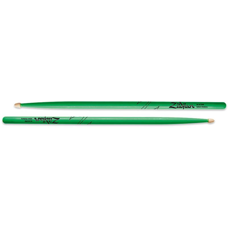 Zildjian Hickory 5AW Acorn Neon Green Drumsticks von Zildjian