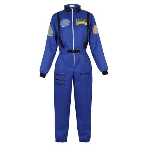 Zilosconcy Astronaut Kostüm, Astronaut Kostüm Herren Overall Astronauten Kostüm - Space Kostüm Karneval Weltraum Kostüm Ganzkörper Erwachsene Raumfahrer Anzug Männer Fasching Cosplay Skostüme von Zilosconcy