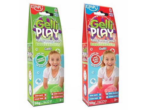 Zimpli Kids 105953094SDN - Gelli Play - Gelli Play von Zimpli Kids, Erhältlich in den Farben Rot und Grün, Ab 3 Jahren, zufällige Auswahl, 1 Stück von Zimpli Kids