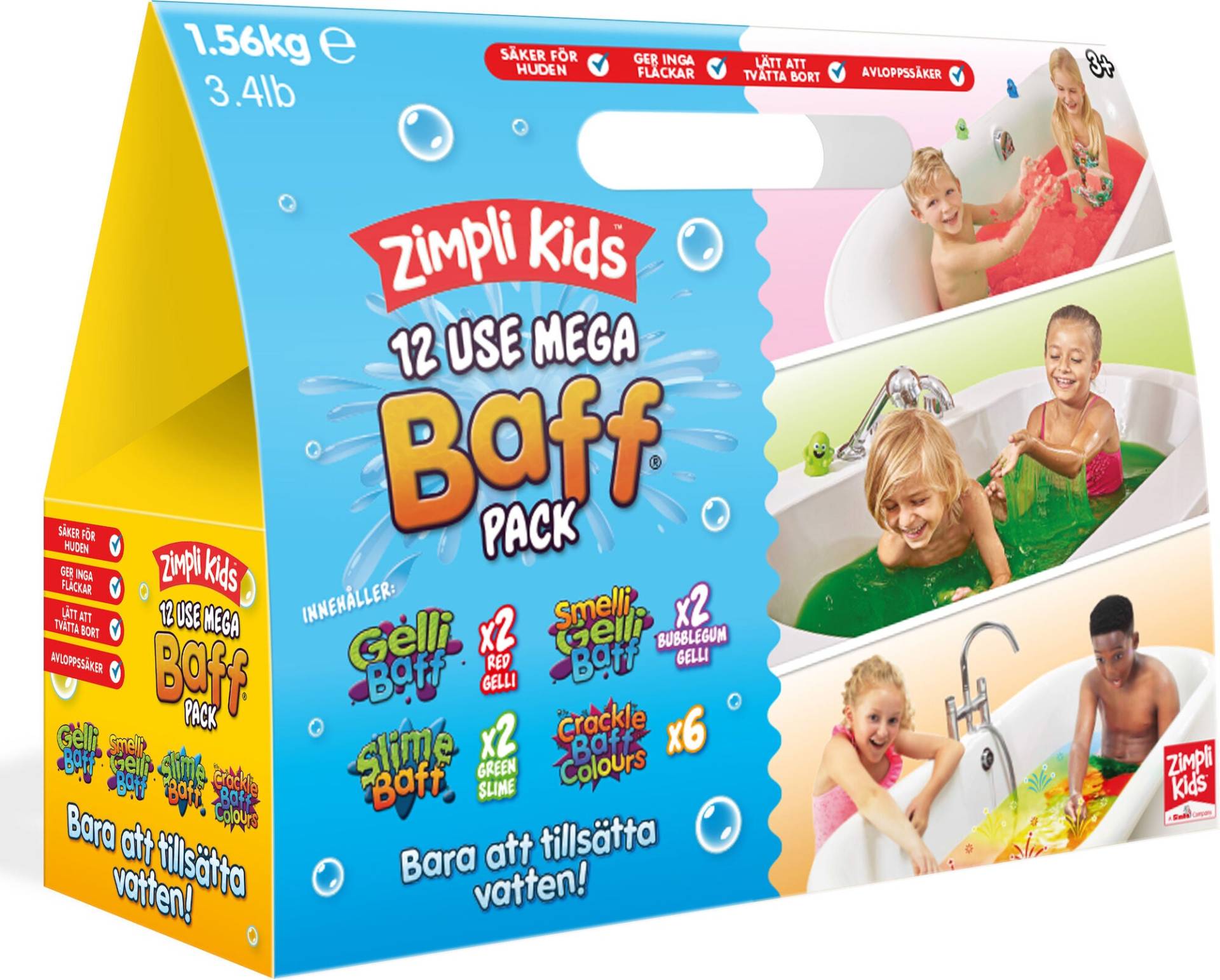 Zimpli Kids 12 Use Mega Baff Pack Badepulver von Zimpli Kids