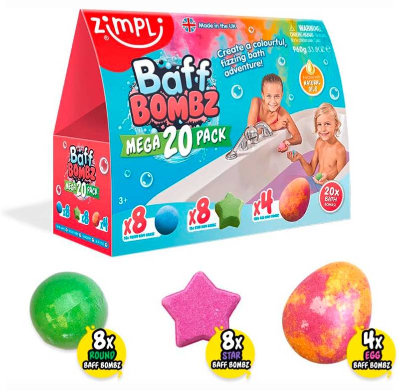 Zimpli Kids Baff Bombz Badebomben Mega Pack von Zimpli Kids