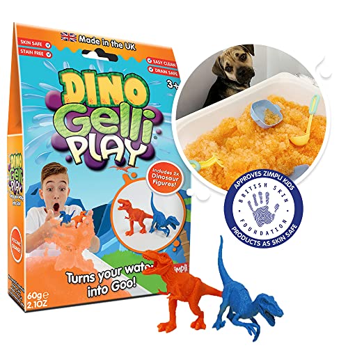 Zimpli Kids Dino Gelli Play Orange, 2 x Dinosaurierfiguren, verwandelt Wasser magisch in Dicke, Bunte GOO, Rollenspielzeuge, Kinderspiele, Lernspielzeug für Kleinkinder & Kinder Zimpli Kids Dino Gelli Play Orange, 2 x Dinosaurierfiguren, verwandelt Wasser magisch in Dicke, Bunte GOO, Rollenspielzeuge, Kinderspiele, Lernspielzeug für Kleinkinder & Kinder von Zimpli Kids