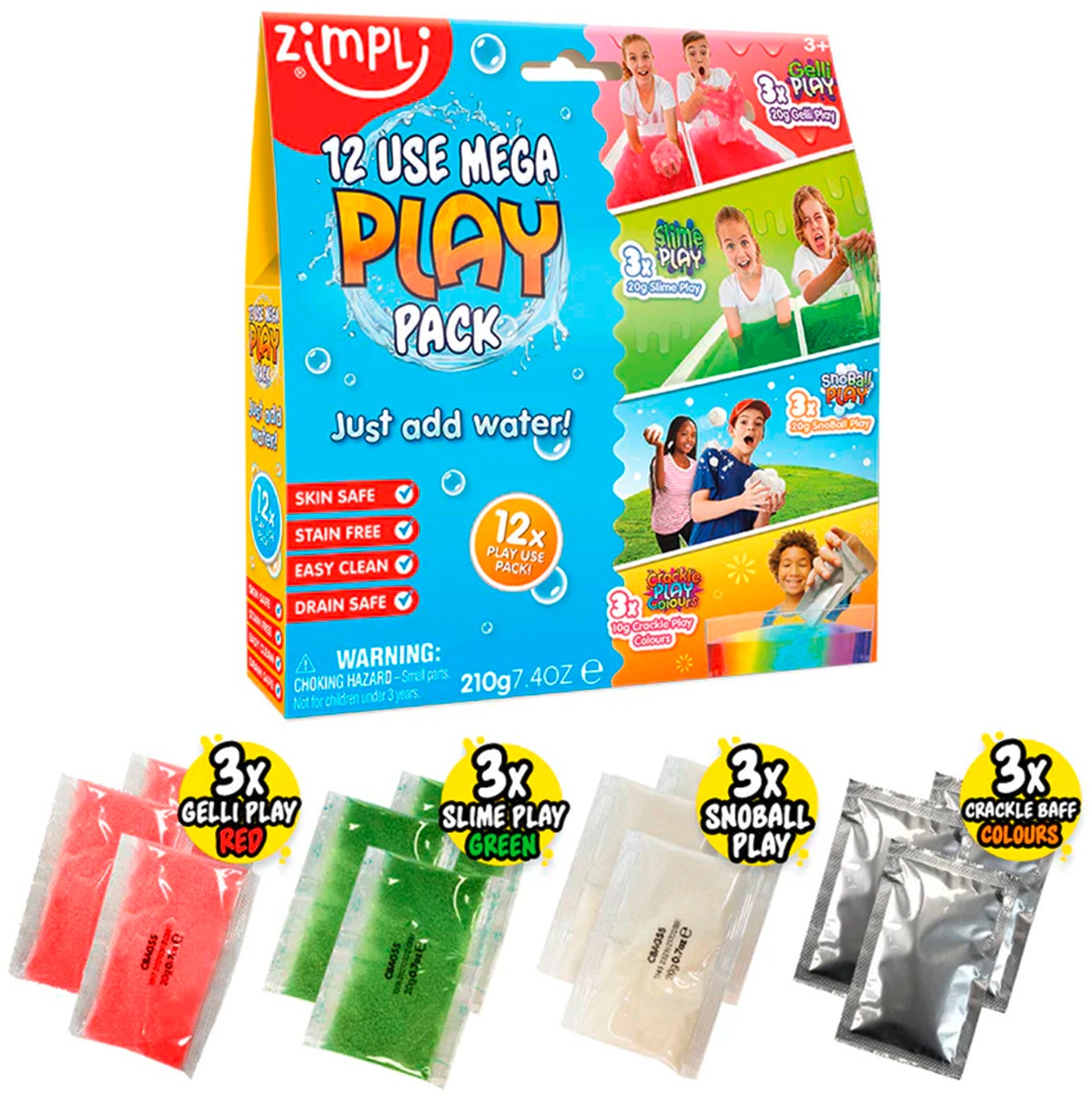 Zimpli Kids Mega Play Spielset 12er-Pack von Zimpli Kids