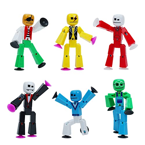 Zing Stikbot Avatar Serie 1, Set mit 6 UV-Druck-Stikbot-Actionfiguren, zum Sammeln, Stop-Motion-Animation, ideal für Kinder ab 4 Jahren von Zing