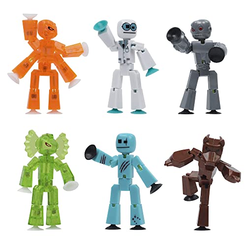 Zing Stikbot Monster Werwolf und Cyborg Pack mit 6 Sammelfiguren Monster Animation Stop Motion, ideal für Kinder ab 4 Jahren von Zing