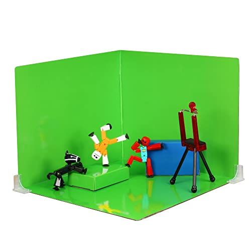 Zing Stikbot Zanimation What The Bot Special Stikbot Actionfiguren und Animation Set, enthält 3 Stikbots, 1 Handystativ und 2-in-1 Bühne, Stop Motion Animation, ideal für Kinder ab 4 Jahren von Zing