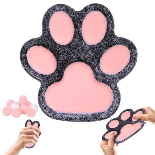 Übergröße Squeeze Spielzeug, Katzenpfoten Squishy Cat Paw Squishy, Anti Stress Taba Squishy Pfote Squishy Fidget Toys für Angst und Entspannung, Cat Paw Squeeze Toy (Schwarz) von Zinueen