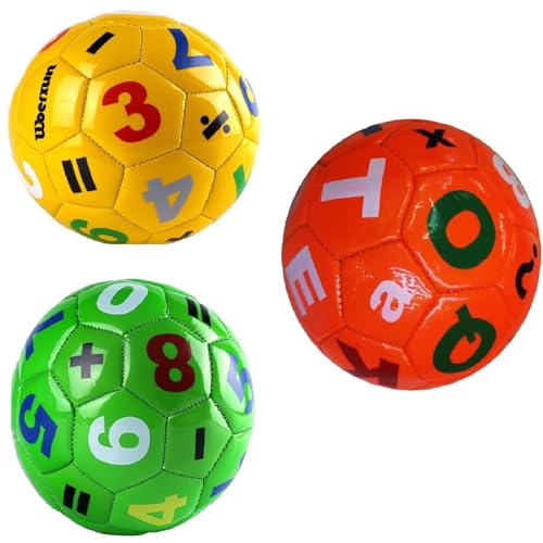 Ziurmut Miní-Fußball – 1/3 Stück Fußbälle, Sportbälle | 15 cm Leichter Outdoor-Fußball | PVC-Fußbälle Sportbälle | Fußball für Kleinkinder, Wohnzimmer, Rasen, Spielplatz von Ziurmut