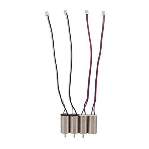 Zixyqol 4er-Pack Bürstenlose Hochgeschwindigkeits-Mikromotoren (10 X 20 Mm), 3,7 V, 44.000 U/min Für Drohnen Und Robotik, Gleichstrom Mit Kabeln von Zixyqol