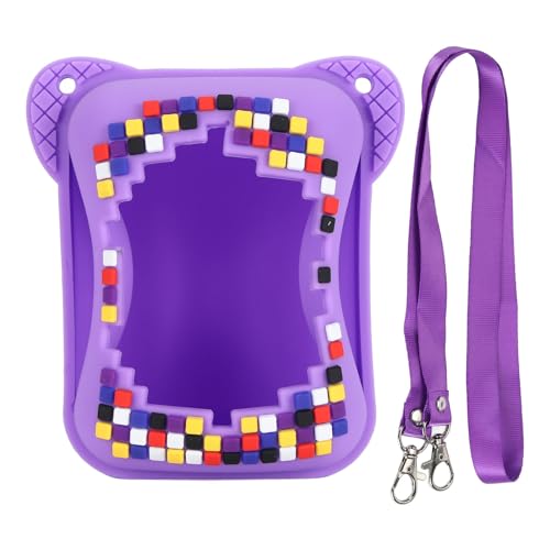 Zixyqol Silicone Case, Silicone Cover Case for Interactive Toy Digital Pet with Lanyard Scratch Resistant Electronic Pets Travel Storage Bag (Purple) von Zixyqol