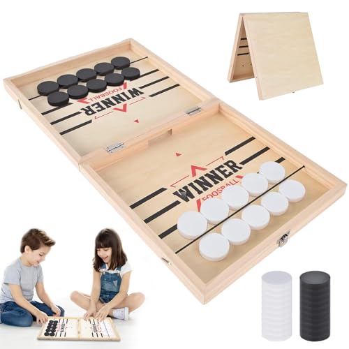 Tischfußball Gewinnerspiele, Sling Puck Spiel, Interaktive 2-in-1 Eltern-Kind Interaktion Katapult Brettspiel, Tischfussball, Tischfussball Spiel, Tischhockey, Tischspiele für Erwachsene und Kinder von Zkaoai