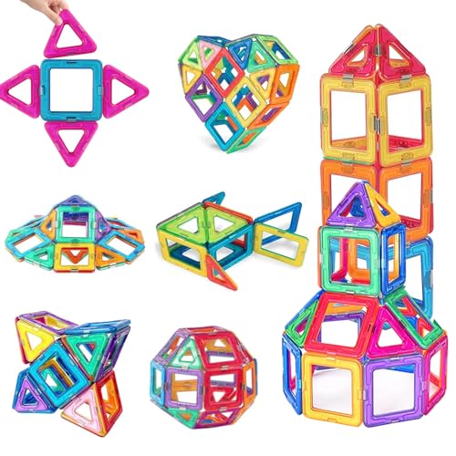 Zkaoai Magnetische Bausteine, 36 Teile Magnetspielzeug Magnetische Fliesen, Magnetbausteine Magneten Kinder, Kinder DIY Magnetspielzeug, Magnet Spielzeug Kinder für Jungen Mädchen ab 3 Jahren von Zkaoai