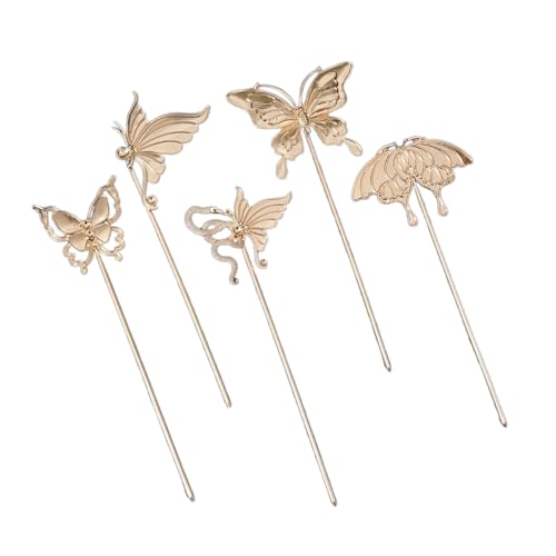 Zktfyshk 5 Stück Antike Haarspangen Metall Haarnadel Schmetterling Haarschmuck Haarschmuck Geeignet für Hochzeiten, Partys oder den Alltag Zktfyshk 5 Stück Antike Haarspangen Metall Haarnadel Schmetterling Haarschmuck Haarschmuck Geeignet für Hochzeiten, Partys oder den Alltag von Zktfyshk