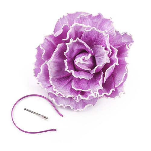 Zktfyshk Dramatischer Blumenhut für Hochzeiten, Partys, Abendveranstaltungen, elegantes Kopf-Accessoire Zktfyshk Dramatischer Blumenhut für Hochzeiten, Partys, Abendveranstaltungen, elegantes Kopf-Accessoire von Zktfyshk