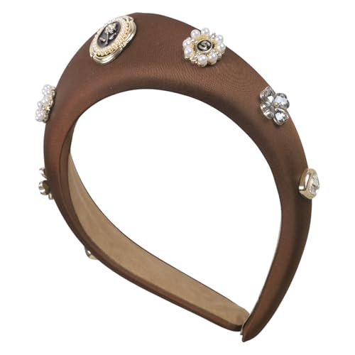 Zktfyshk Elegante Rose Perlen Stirnband für Frauen Vintage Styles Haarschmuck Stilvolle Haarteile für Hochzeiten und Partys Zktfyshk Elegante Rose Perlen Stirnband für Frauen Vintage Styles Haarschmuck Stilvolle Haarteile für Hochzeiten und Partys von Zktfyshk