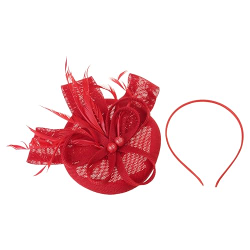 Zktfyshk Fascinator und Kopf-Haarnadel-Set für Damen, Perlendekoration, Hut, elegantes Haar-Accessoire für Hochzeiten und Themenpartys Zktfyshk Fascinator und Kopf-Haarnadel-Set für Damen, Perlendekoration, Hut, elegantes Haar-Accessoire für Hochzeiten und Themenpartys von Zktfyshk