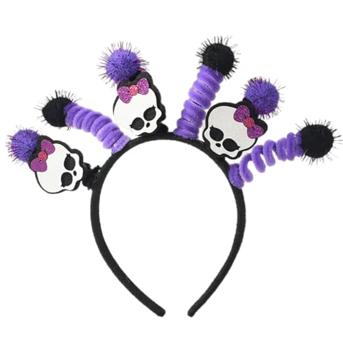 Zktfyshk Halloween-Haarreif mit Totenkopf-Motiv, elastisches Band, Haarschmuck, elegantes Skelett, Haar-Accessoire für Kostümpartys, Erwachsene und Kinder Zktfyshk Halloween-Haarreif mit Totenkopf-Motiv, elastisches Band, Haarschmuck, elegantes Skelett, Haar-Accessoire für Kostümpartys, Erwachsene und Kinder von Zktfyshk