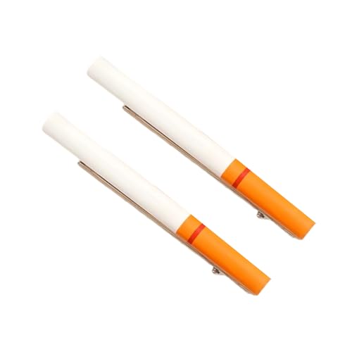 Zktfyshk Realistische Haarspangen in Zigarettenform, lustiges Zubehör für Partys, Kostüme und den täglichen Gebrauch, leicht, 2 Stück Zktfyshk Realistische Haarspangen in Zigarettenform, lustiges Zubehör für Partys, Kostüme und den täglichen Gebrauch, leicht, 2 Stück von Zktfyshk