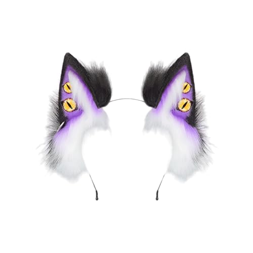Zktfyshk Teufelsohr, Halloween-Haarband, Rollenspiel, Haar-Accessoire, Plüsch-Tierohr-Haarreif für Anime-Themen-Events, Verkleidungen Zktfyshk Teufelsohr, Halloween-Haarband, Rollenspiel, Haar-Accessoire, Plüsch-Tierohr-Haarreif für Anime-Themen-Events, Verkleidungen von Zktfyshk