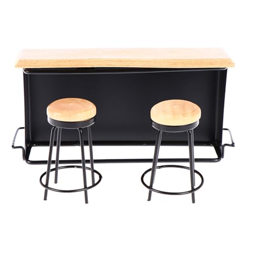 Zkydhbd 3pieces Holz Miniatur Pub Schalter Für Doll House Display Enthält 2 Stühle Feine Für Szene Display Verwenden Doll House Set Set Zkydhbd 3pieces Holz Miniatur Pub Schalter Für Doll House Display Enthält 2 Stühle Feine Für Szene Display Verwenden Doll House Set Set von Zkydhbd