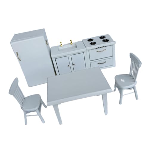 Zkydhbd Dollhouses Küchenset Mit Stuhl Und Esstisch Realistischer Küchenherd Waschkabinett Set Für Kinder So Tun Spiele Game Dollhouses Dekoration Zkydhbd Dollhouses Küchenset Mit Stuhl Und Esstisch Realistischer Küchenherd Waschkabinett Set Für Kinder So Tun Spiele Game Dollhouses Dekoration von Zkydhbd