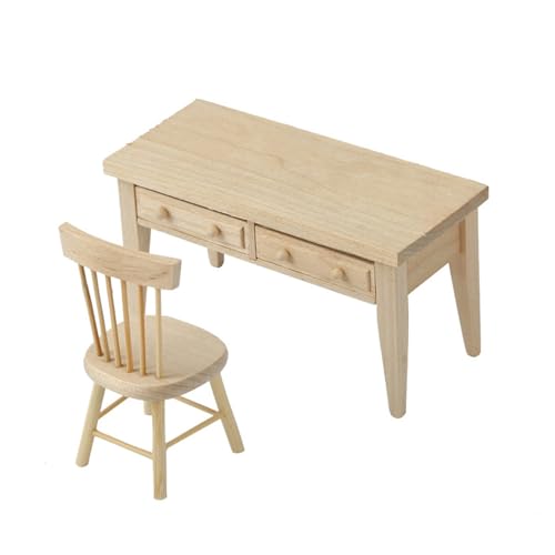 Zkydhbd Holzpuppenhäuser Speisesaal Möbel Set Tisch Und Stuhlmodell Figur Unbemalt Zkydhbd Holzpuppenhäuser Speisesaal Möbel Set Tisch Und Stuhlmodell Figur Unbemalt von Zkydhbd