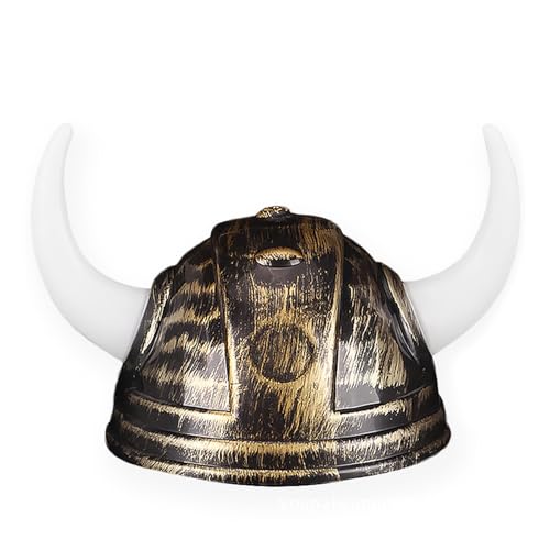 Leichtes Vikinghelmet Mit Horsn Bühnenaufführungen Requisiten Ritter Helm Cosplay Kostümzubehör Partys Kopfbedeckung von Zkydhbd