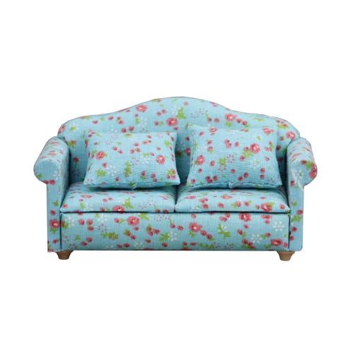 Zkydhbd Miniatur Doppel Couch Sessel Puppenhäuser Möbel Für 1/12 Skala Dekorationszubehör Für Wohnzimmer Schlafzimmersofa Zkydhbd Miniatur Doppel Couch Sessel Puppenhäuser Möbel Für 1/12 Skala Dekorationszubehör Für Wohnzimmer Schlafzimmersofa von Zkydhbd