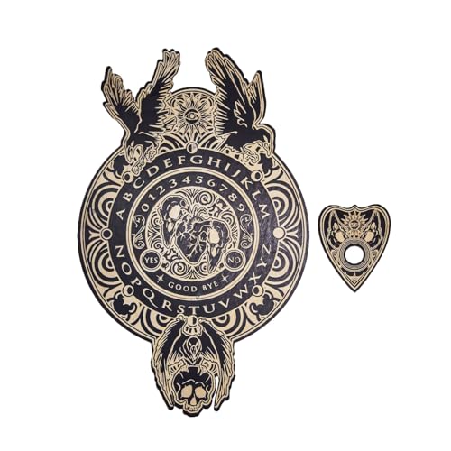 Spirit Board Mit Planchette Wood Talking Board Game Wechselstromausbildungszusammenzeichen Wahrsagungsboards Einfach Zu Verwendendem Metaphysischen Wechsel Der Meldung Werkzeug Mystisches Spiel Spirit Board Mit Planchette Wood Talking Board Game Wechselstromausbildungszusammenzeichen Wahrsagungsboards Einfach Zu Verwendendem Metaphysischen Wechsel Der Meldung Werkzeug Mystisches Spiel von Zkydhbd