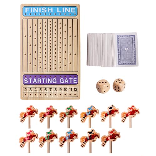 Wood Horse Race Brettspiel Mit 11 Pferden Innen Und Außenbereich Von Brettspielen Solid Wood Race Game Board Einfach Für Partys Und Glücksspiele Wood Horse Race Brettspiel Mit 11 Pferden Innen Und Außenbereich Von Brettspielen Solid Wood Race Game Board Einfach Für Partys Und Glücksspiele von Zkydhbd