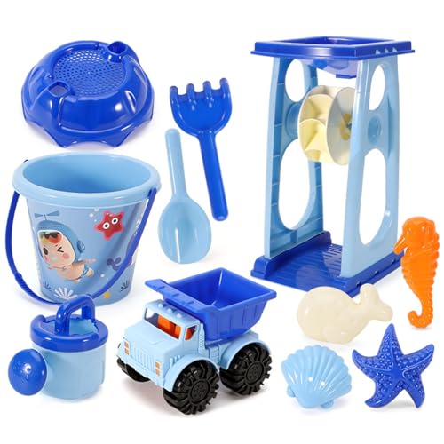 Zkydhbd 11 Pieces Sandspielzeugset Für Kinder Umfasst Water Wheel Beach Tool Kits Eimer Und Fischform Kits Für Beach Creative Play Kids Sandcastle Tool Zkydhbd 11 Pieces Sandspielzeugset Für Kinder Umfasst Water Wheel Beach Tool Kits Eimer Und Fischform Kits Für Beach Creative Play Kids Sandcastle Tool von Zkydhbd