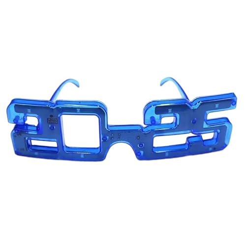 Zkydhbd 2025 LED-Abschluss-Brille, 3 Modi, LED-beleuchtete Brille, 2025 Neujahrsparty-Brille, blinkende Brille von Zkydhbd