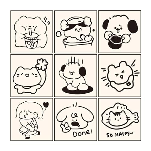 Zkydhbd 9 Pieces Holzhundmarken Ideal Für Do It Yourself Und Pädagogische Verwendung Cartoon Holz Cartoon Tierhund Muster Stempel Zkydhbd 9 Pieces Holzhundmarken Ideal Für Do It Yourself Und Pädagogische Verwendung Cartoon Holz Cartoon Tierhund Muster Stempel von Zkydhbd
