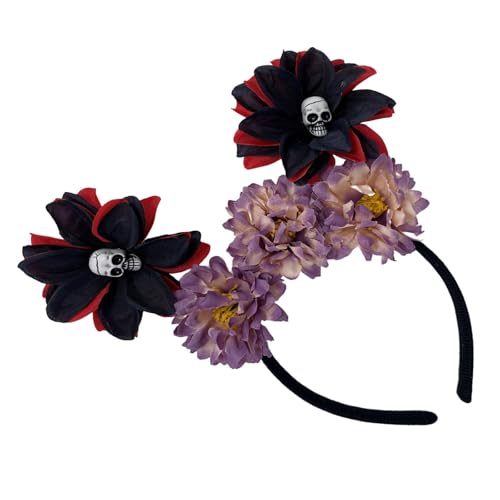 Zkydhbd Handgefertigtes Schädel Stirnband Mädchen Hexen Kopfbedeckung Schädel Dunkle Blumenfursuit Maskeraden Halloween Hexenparty Halloween Stirnband Zkydhbd Handgefertigtes Schädel Stirnband Mädchen Hexen Kopfbedeckung Schädel Dunkle Blumenfursuit Maskeraden Halloween Hexenparty Halloween Stirnband von Zkydhbd