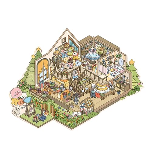 Zkydhbd Realistische Miniaturvilla Szenenaufkleber Für Notebooks Scrapbooking Wall Und Creative Project Decoration Stapelabziehbilder Zkydhbd Realistische Miniaturvilla Szenenaufkleber Für Notebooks Scrapbooking Wall Und Creative Project Decoration Stapelabziehbilder von Zkydhbd