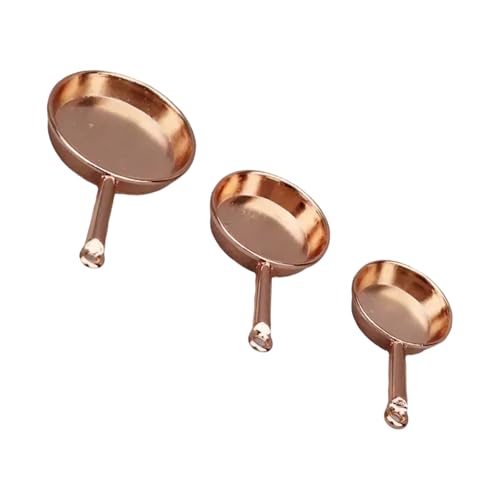 Zkydhbd Set Von 3 Miniatur Bratpfannen Für 1/12 Skala Dollhouses Küche Display Accessoire Craft Modell Dekoration Miniatur Szene Dekoration Zkydhbd Set Von 3 Miniatur Bratpfannen Für 1/12 Skala Dollhouses Küche Display Accessoire Craft Modell Dekoration Miniatur Szene Dekoration von Zkydhbd