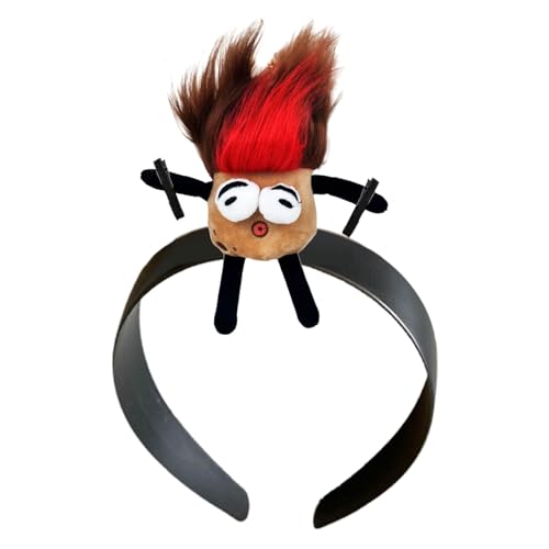 Zkydhbd Süße Cartoon Puppen Stirnband Lustige Geflochtene Puppenhaarband Haare Haarnadel Perfekt Für Party Cosplay Kopfschmuck Schmuck von Zkydhbd