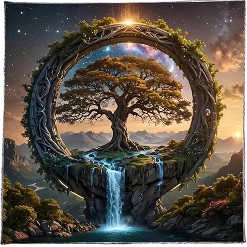 Zkydhbd Tarots Tischdecke Baum Wasserfall Astrologie Altäre Stoff Göttisch Kartentisch Stoff Wandteppich Hexerei Versorgung Zkydhbd Tarots Tischdecke Baum Wasserfall Astrologie Altäre Stoff Göttisch Kartentisch Stoff Wandteppich Hexerei Versorgung von Zkydhbd