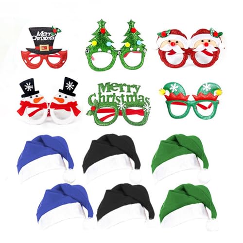Zkydhbd Weihnachts Neuheit Brillen Frames Weihnachtsfeier Brillen Set Mit Weihnachtshut Slap Armbändern Und Weihnachts Stirnband Feiertagsfeiern Gefälligkeiten Zkydhbd Weihnachts Neuheit Brillen Frames Weihnachtsfeier Brillen Set Mit Weihnachtshut Slap Armbändern Und Weihnachts Stirnband Feiertagsfeiern Gefälligkeiten von Zkydhbd
