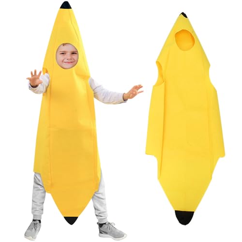 Karneval Kostüm Herren Damen Lustig Bananen,Bananen Kostüm für Erwachsene, Unisex, Jumpsuit,Lustiges Bananenkostüm Gewalttätige Banane Kostüm Erwachsene Banane Bachelorette Party Faschingskostüme von Znnhnn