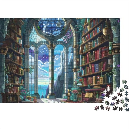 Bookshelf 1000 Puzzleteile Für Die Ganze Familie Farbenfrohes Legespiel Abwechslungsreiche Picturesque 1000 Teile Puzzle Geschicklichkeitsspiel Geeignet Für Erwachsene 1000pcs (75x50cm) von Znnnnnny