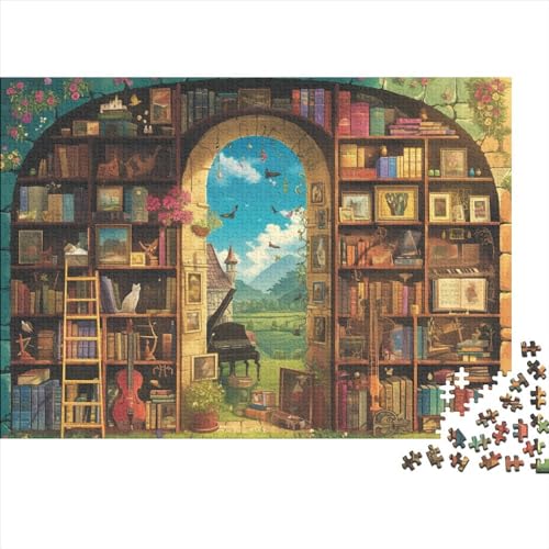 Bookshelf 1000 Puzzleteile Für Die Ganze Familie Farbenfrohes Legespiel Lernspiel Picturesque 1000 Teile Puzzle Geschicklichkeitsspiel Geeignet Für Erwachsene 1000pcs (75x50cm) von Znnnnnny