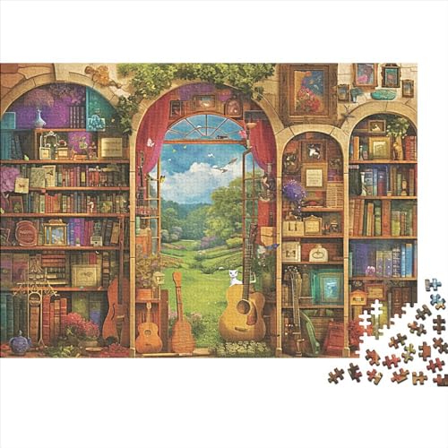 Bookshelf 1000 Puzzleteile Für Die Ganze Familie Farbenfrohes Legespiel Lernspiel Picturesque 1000 Teile Puzzle Geschicklichkeitsspiel Geeignet Für Erwachsene 1000pcs (75x50cm) von Znnnnnny