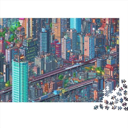 Business Center 500 Puzzleteile Für Die Ganze Familie Abwechslungsreiche City Walk 500 Teile Puzzle Geschicklichkeitsspiel Geeignet Für Erwachsene 500pcs (52x38cm) von Znnnnnny