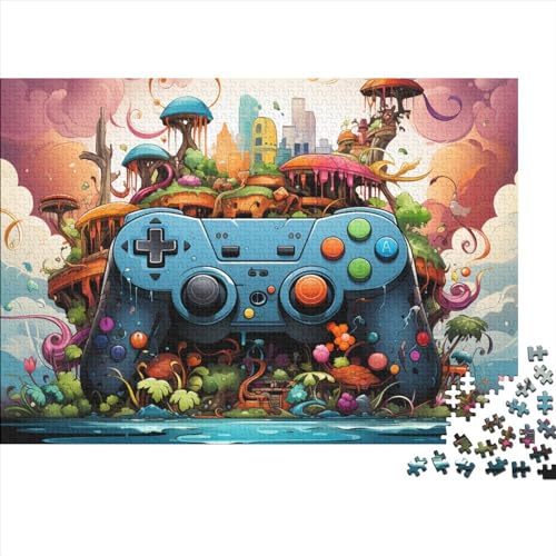 Color Gamepad 1000 Puzzleteile Für Die Ganze Familie Farbenfrohes Legespiel Lernspiel 1000 Teile Puzzle Geschicklichkeitsspiel Geeignet Für Erwachsene 1000pcs (75x50cm) von Znnnnnny