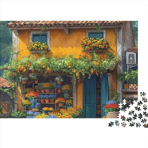 Convenience Store 1000 Puzzleteile Für Die Ganze Familie Farbenfrohes Legespiel Abwechslungsreiche Rural Small Shops 1000 Teile Puzzle Geschicklichkeitsspiel Geeignet Für Erwachsene 1000pcs (75x50cm) von Znnnnnny